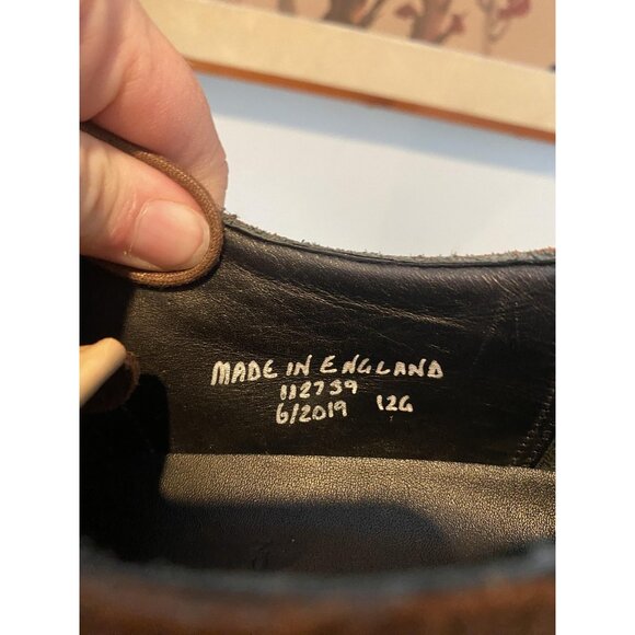 Grenson Brown Suede Oxfords - Picture 4 of 5